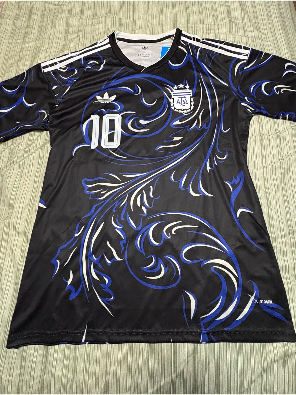 adidas Black & Blue Argentina AFA Football Jersey - Number 10